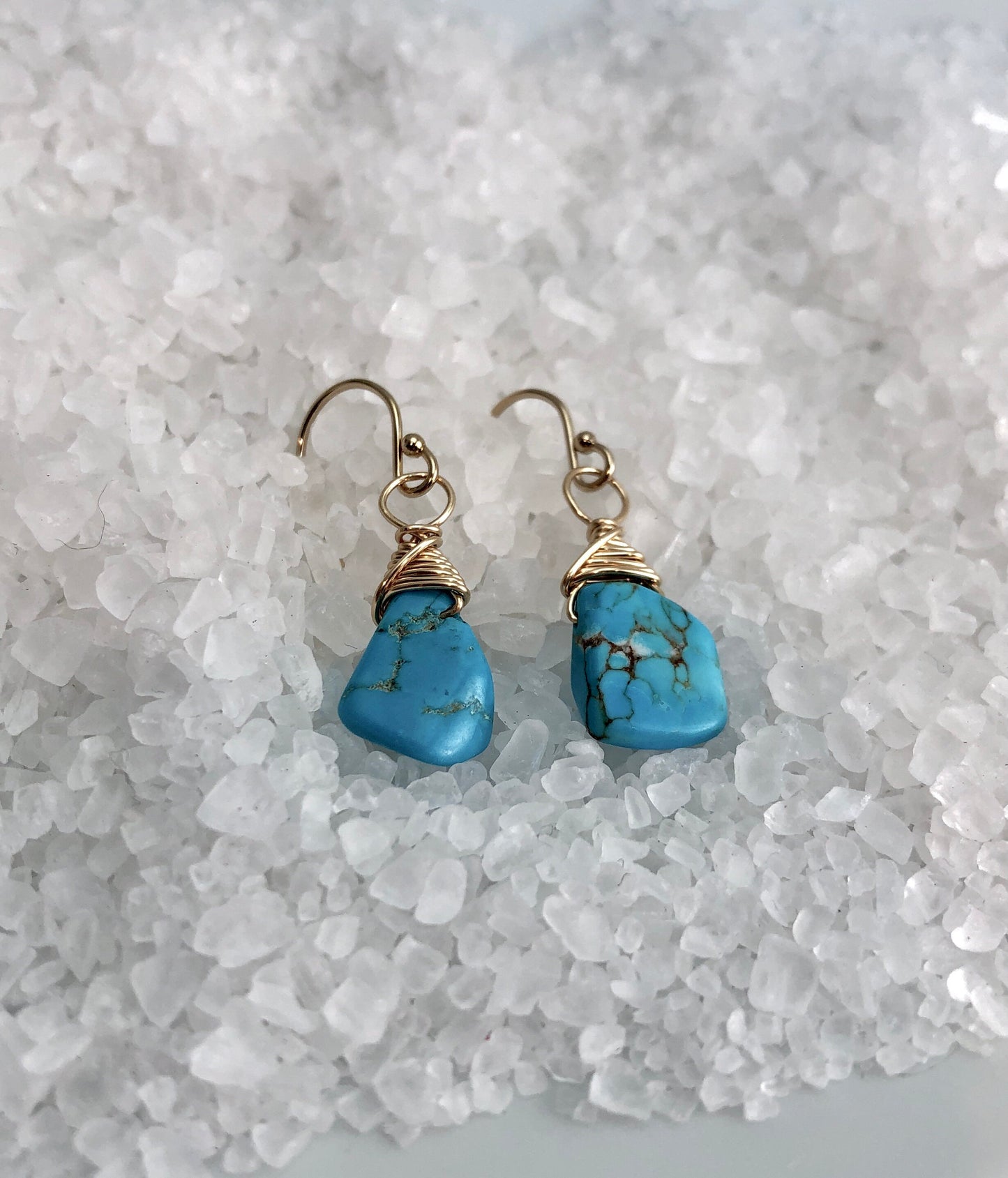 Sleeping Beauty Turquoise Earrings