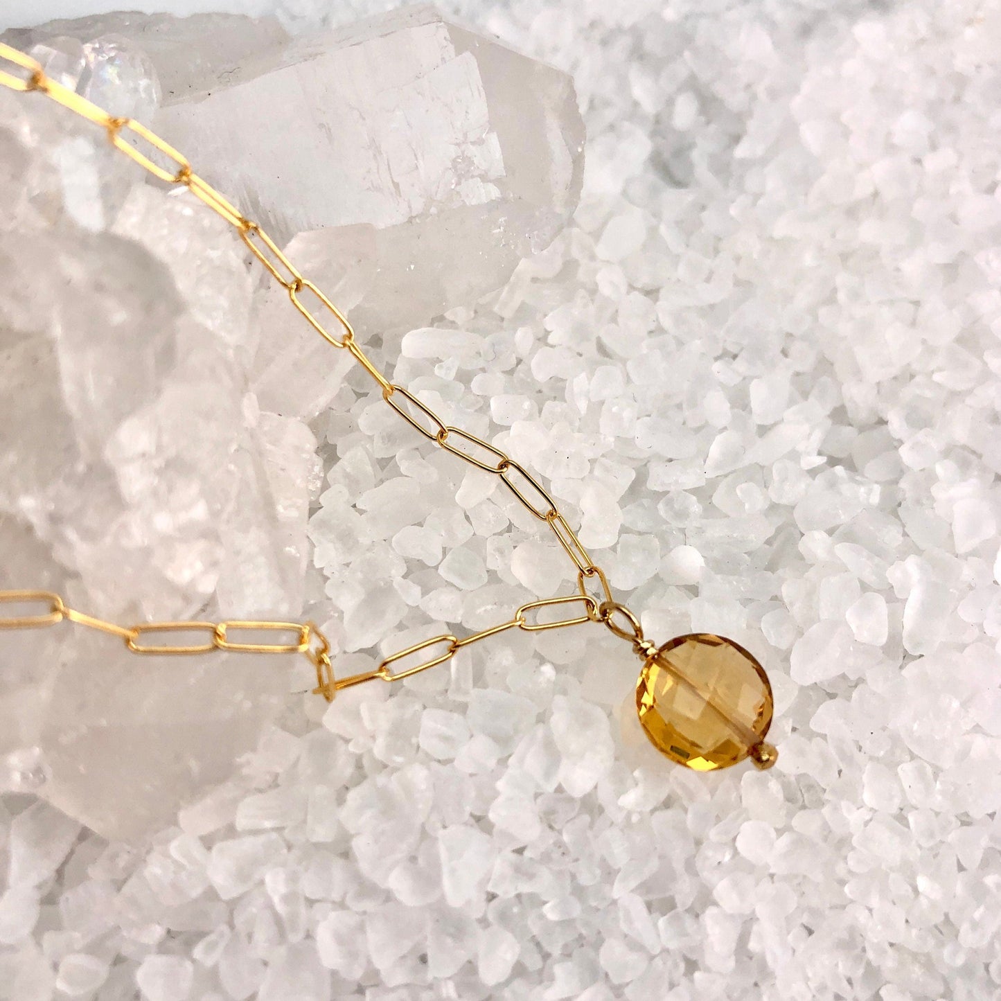 Citrine Charm Bracelet