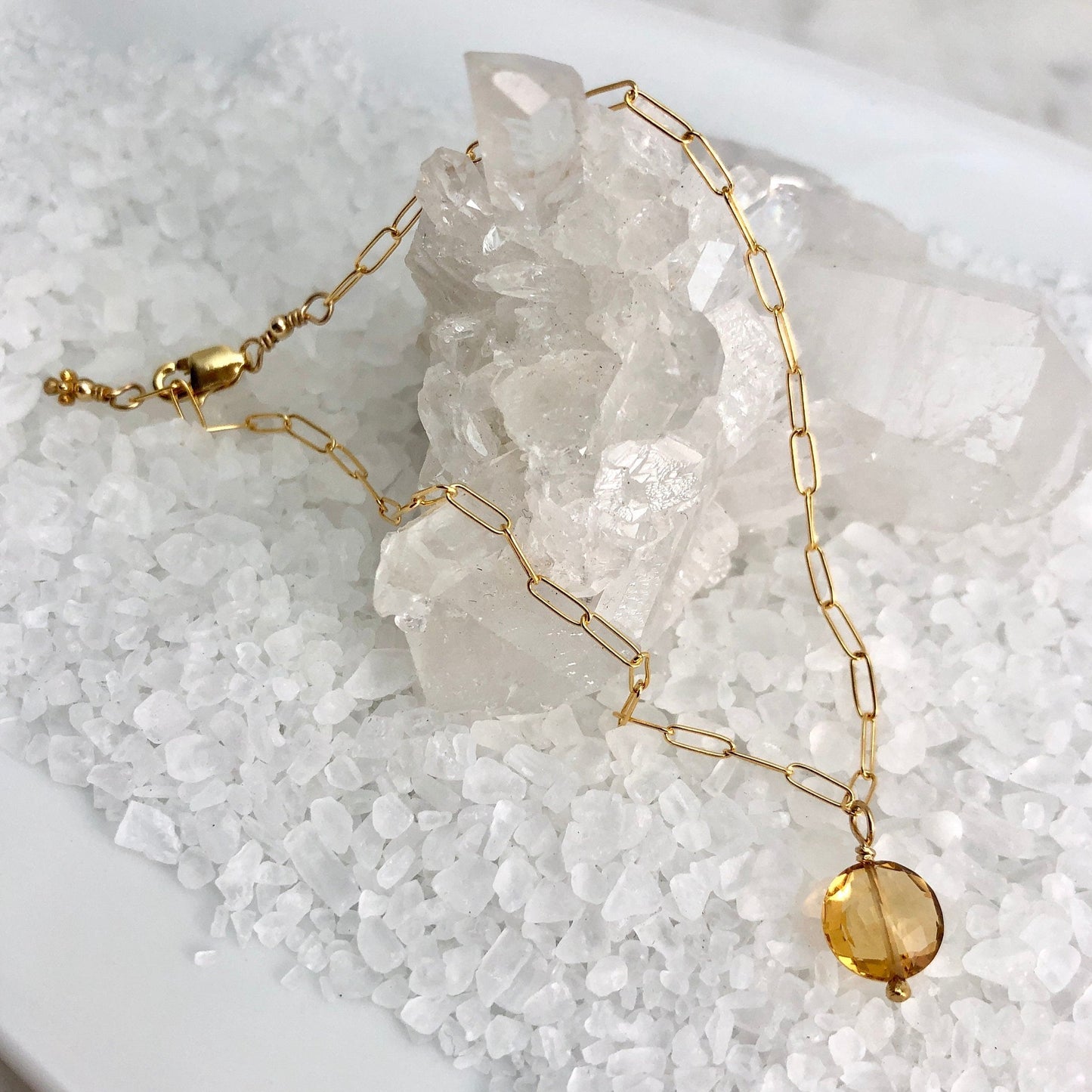 Citrine Charm Bracelet