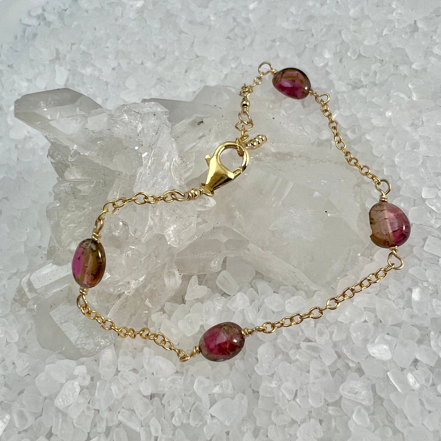 Watermelon Tourmaline Bracelet