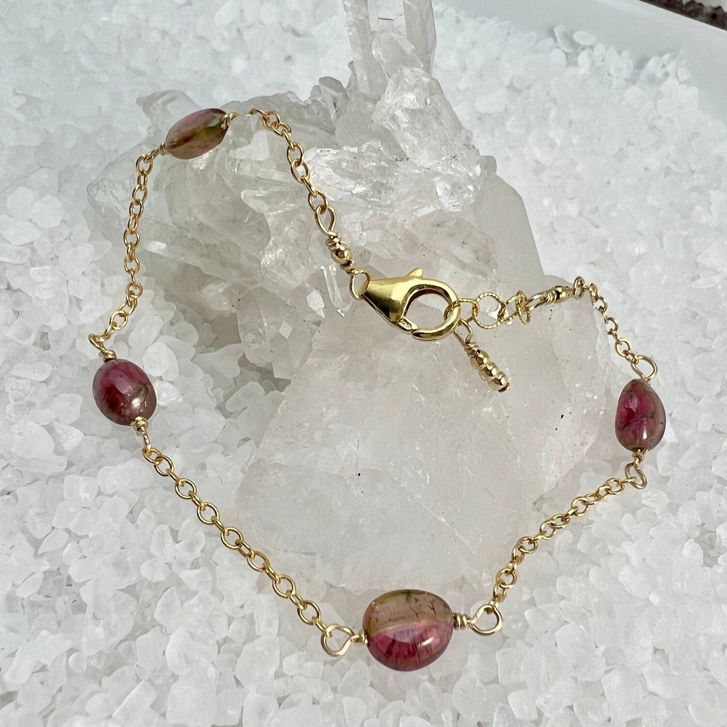 Watermelon Tourmaline Bracelet