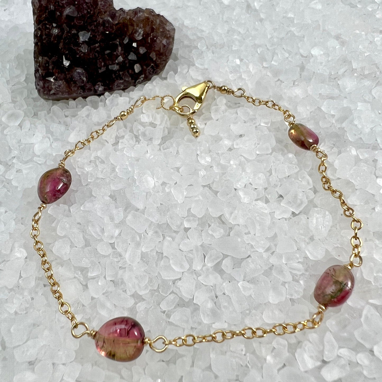 Watermelon Tourmaline Bracelet