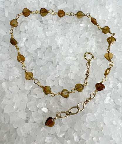 Tourmaline Heart Bracelet