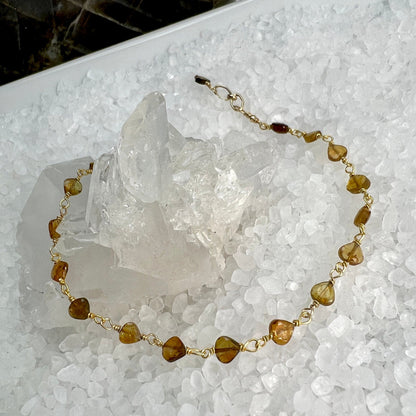 Tourmaline Heart Bracelet