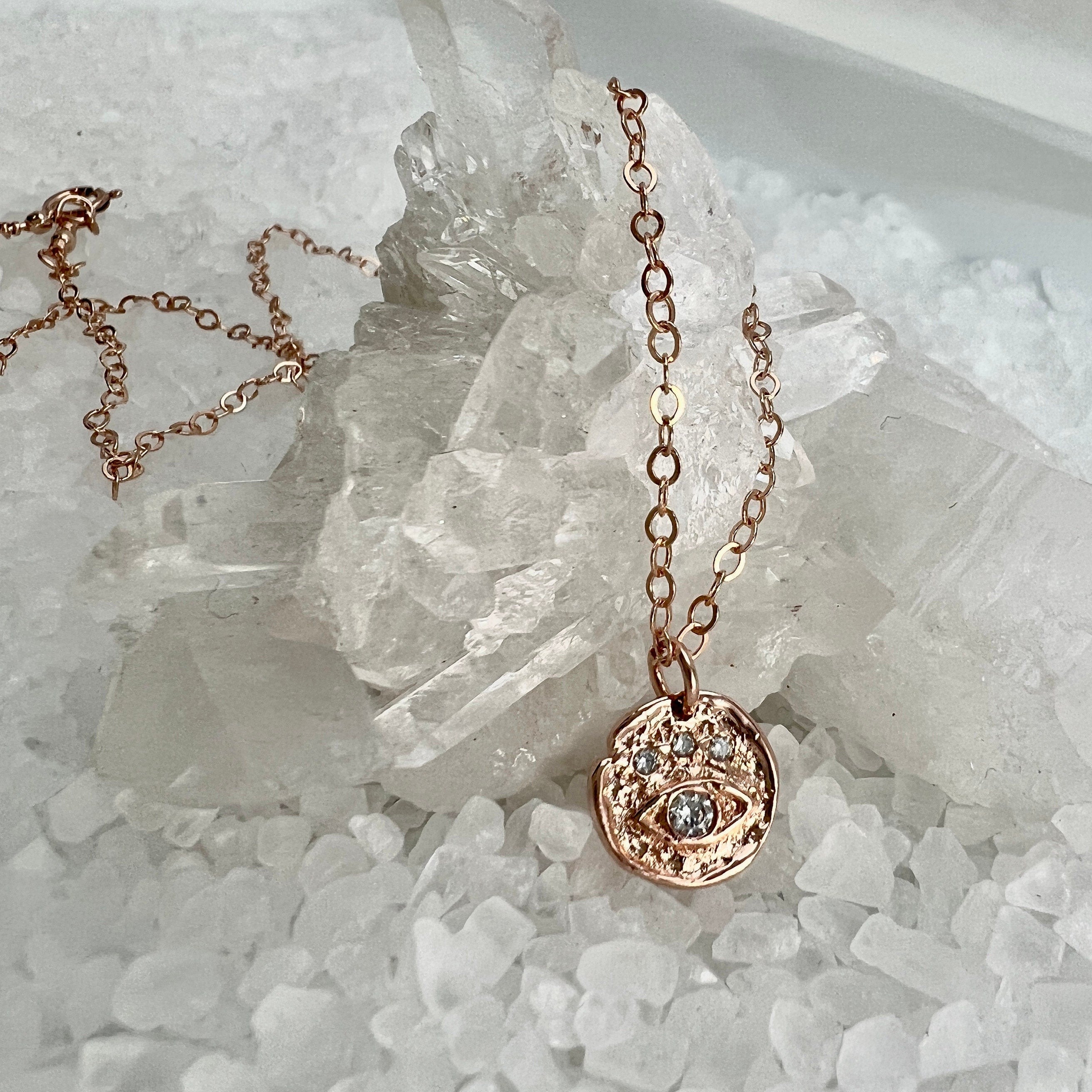 Evil Eye Layering Set • Cz Diamont Necklace Set • Sterling Silver Gold or Rose Gold newest Evil Eye • TUL