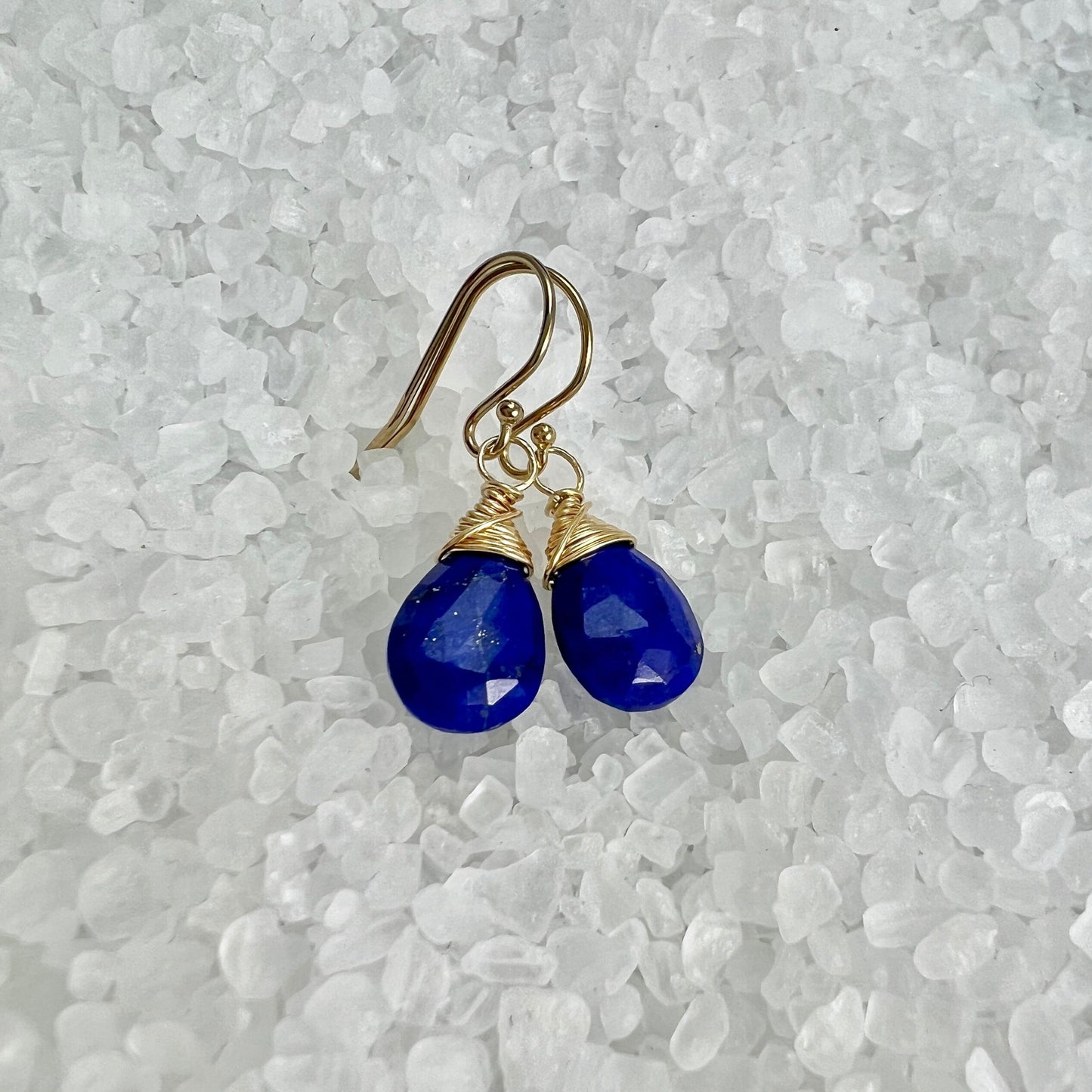 Blue Lapis Lazuli Dangle Earrings