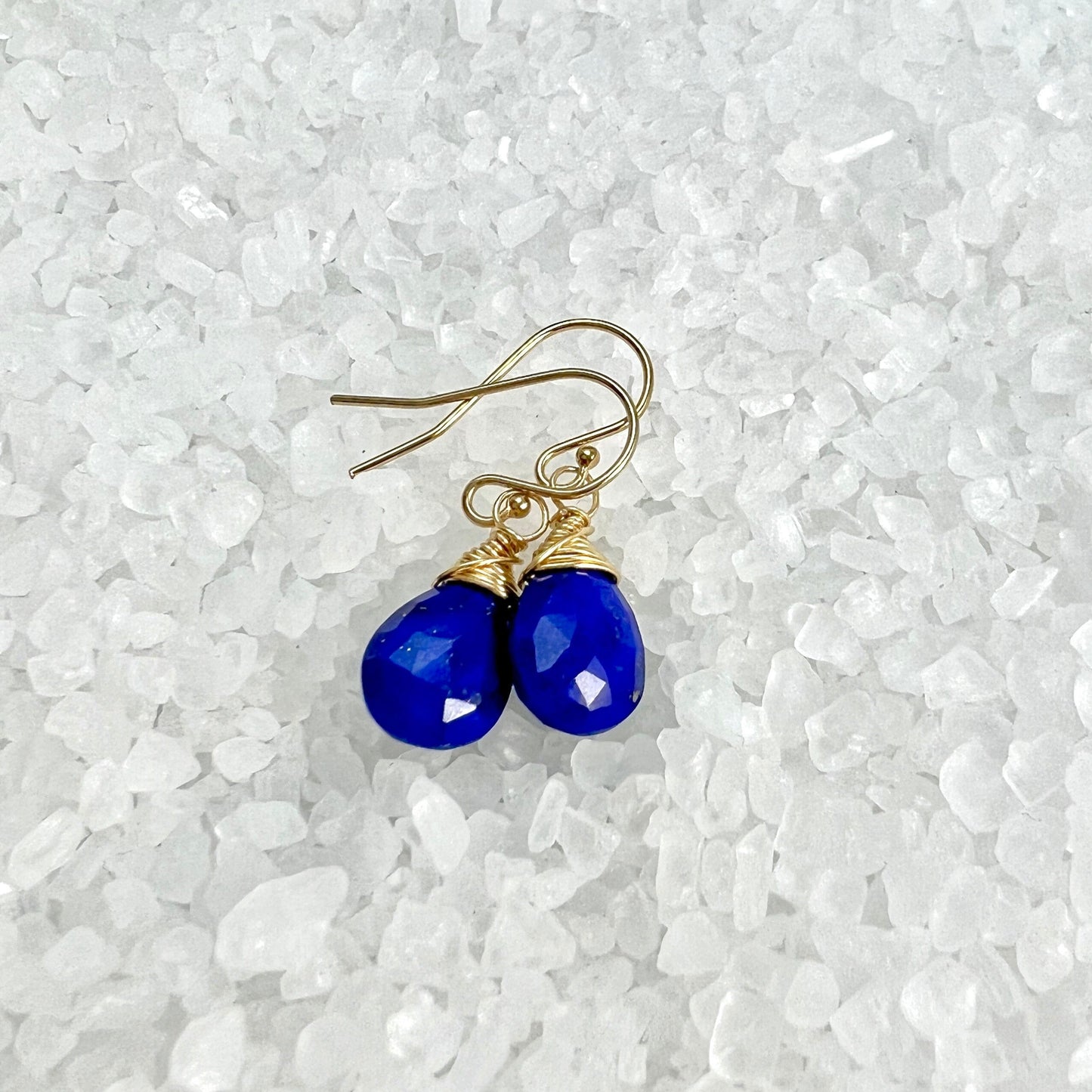 Blue Lapis Lazuli Dangle Earrings