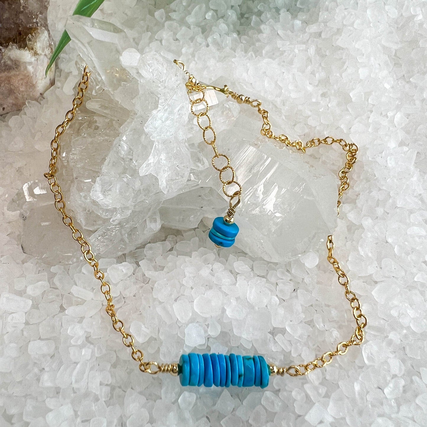 Heshi Turquoise Anklet, Summer Anklet