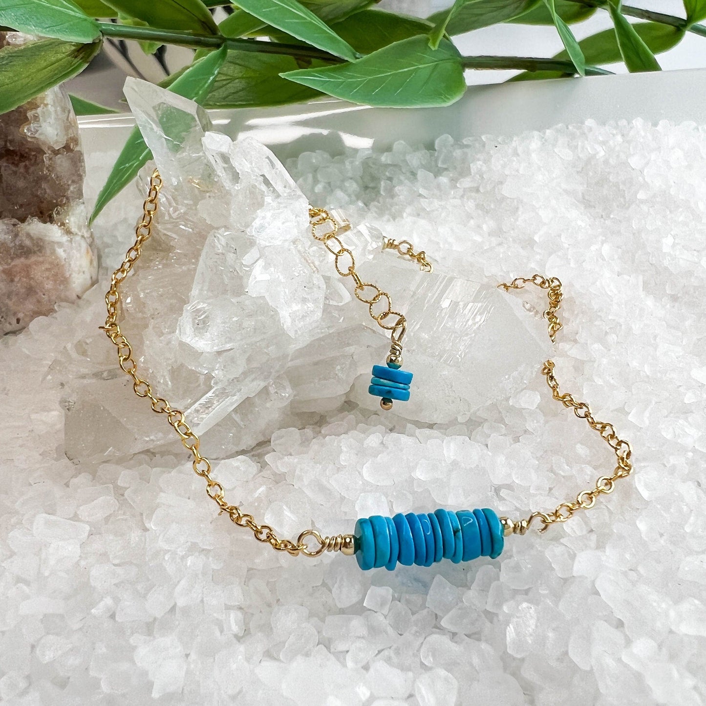 Heshi Turquoise Anklet, Summer Anklet