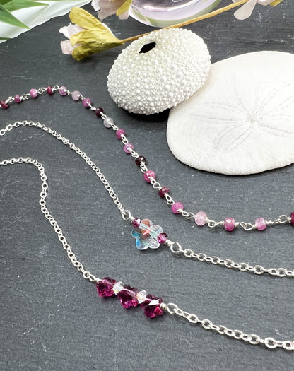 Swarovski Crystal Anklet, Flower Crystal Anklet