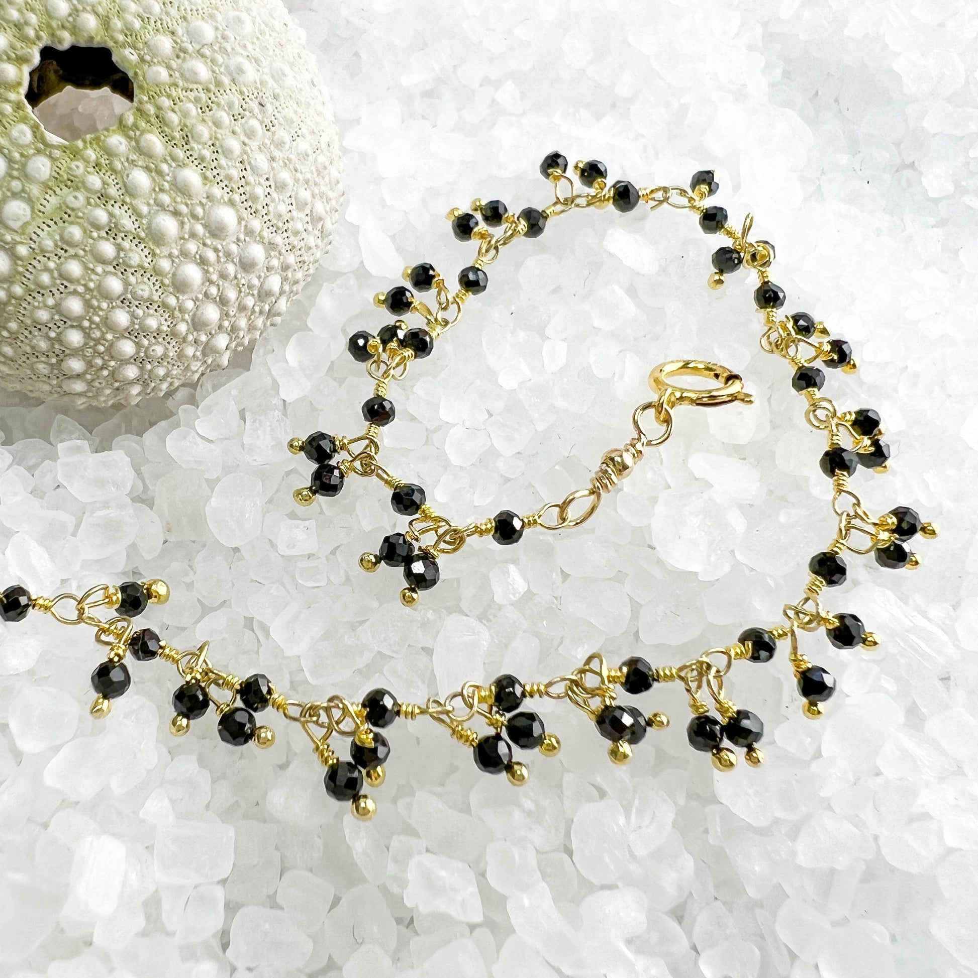 Black Spinel Anklet