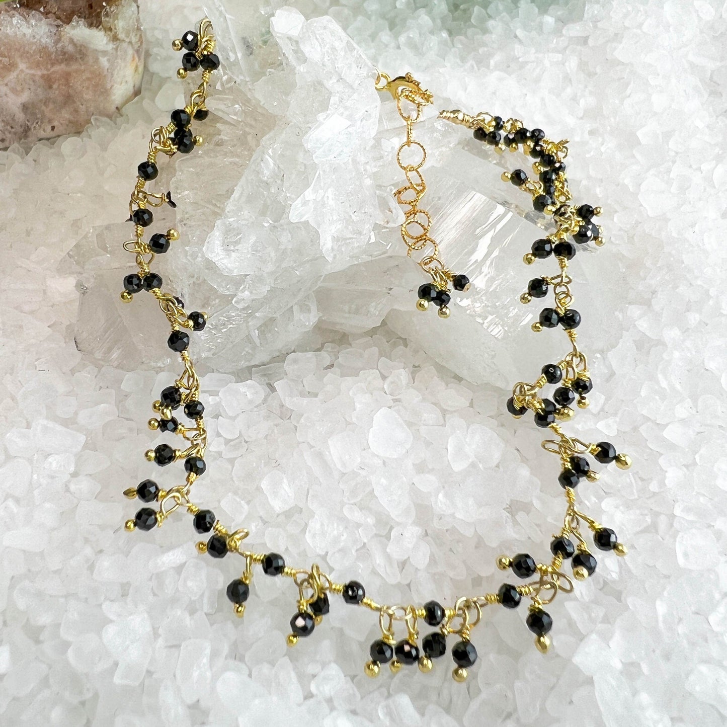 Black Spinel Anklet